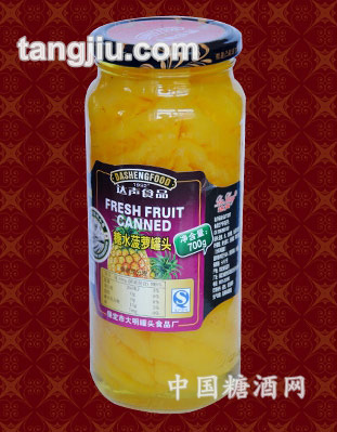 700g糖水菠萝罐头