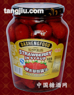 700g糖水草莓罐头
