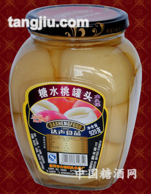 糖水桃罐头920g