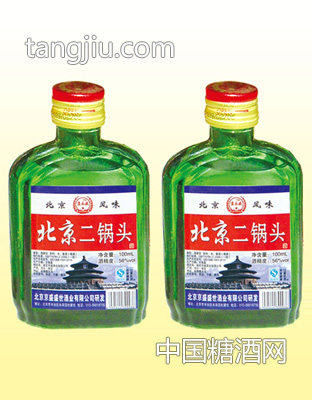 北京二锅头 56度100MLX40瓶 清香型（小绿）