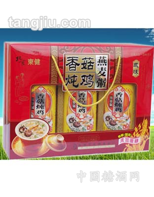 香菇炖鸡燕麦粥