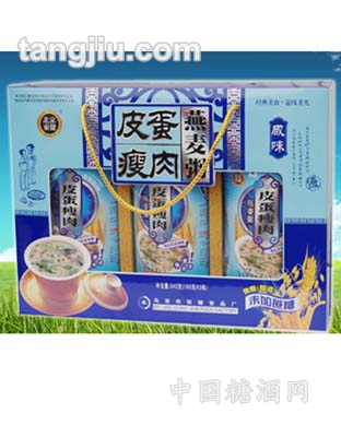 皮蛋瘦肉燕麦粥