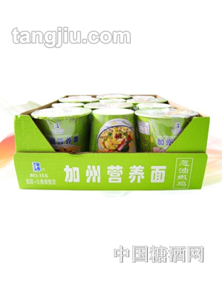 比奥德美国加州营养面葱油嫩鸡杯面（箱）