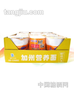 比奥德美国加州营养面鲍鱼鸡汤杯面（箱）