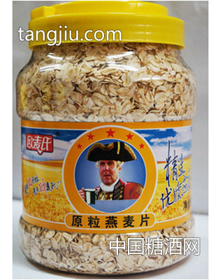 燕麦片 供应新1kg欧麦氏营养原粒燕麦片圆罐 价格优惠