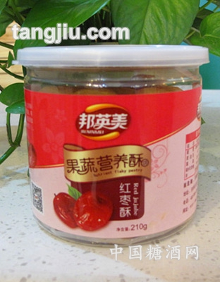邦英美红枣酥210g