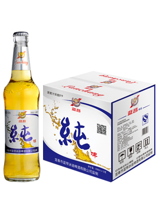 美国蓝带冰迪啤酒纯啤大支450ML.