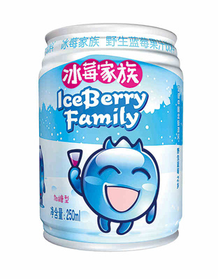 冰莓庄园冰莓家族易拉罐果汁饮料250ml