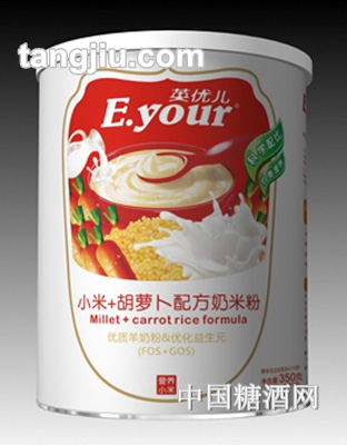 爱能特小米+胡萝卜配方奶米粉