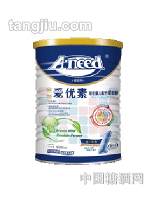 金装-爱能特爱优素配方羊奶粉400克听装