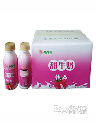 汇源农谷甜牛奶草莓味380mlx12
