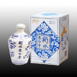 老白干白酒蓝花瓶67度