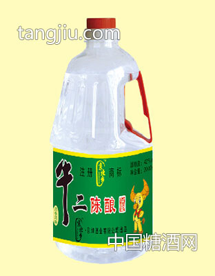 牛二陈酿酒桶装42度2L