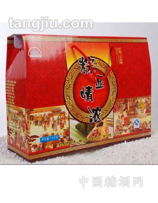 粽子礼盒粽显情浓红色