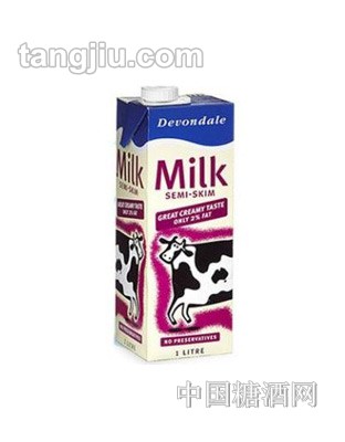 【德运】部分脱脂奶1L