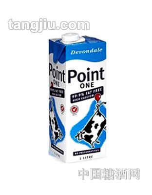 【德运】高钙脱脂奶1L