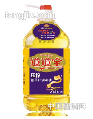 道道全压榨油茶籽调和油5L