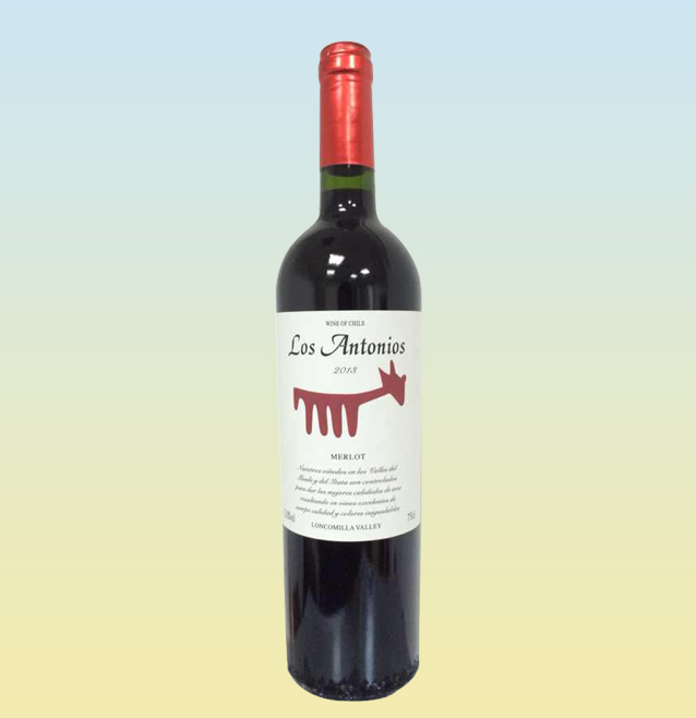 智利红酒东尼奥梅洛干红葡萄酒上海进口红酒