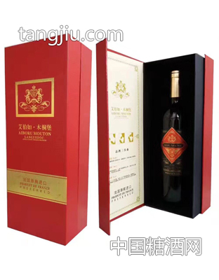 艾伯如木桐堡红宝石板盒红葡萄酒