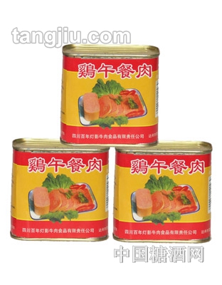 灯影罐装鸡午餐肉