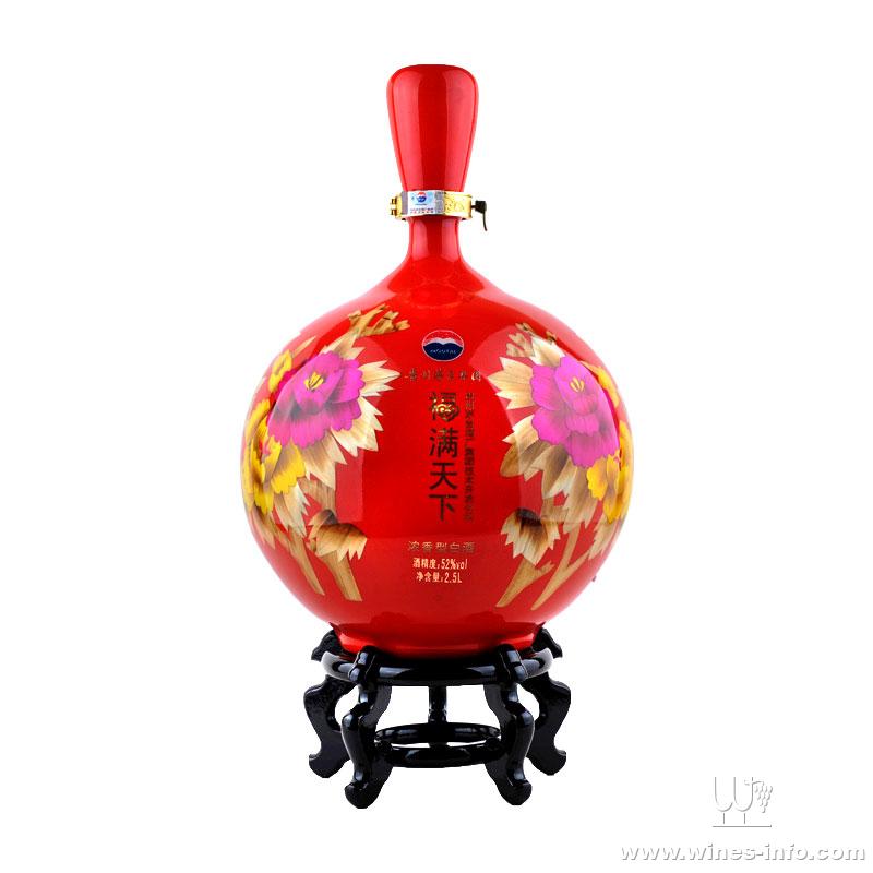 茅台福满天下福满人间2.5L牡丹花开，52&#176;富贵荣华