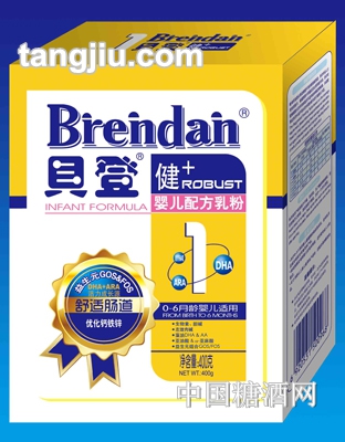 健＋配方乳粉盒装1段400g