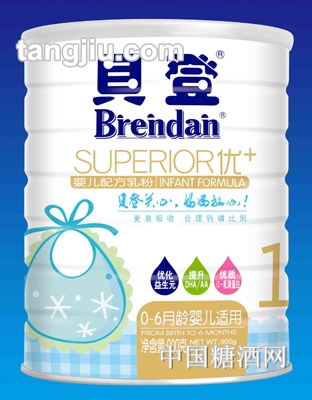 优＋配方乳粉1段900g