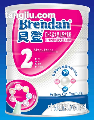 DHA较大配方乳粉2段900g