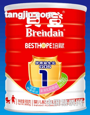 培赋配方乳粉1段900g