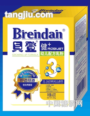 健＋幼儿配方乳粉盒装3段400g