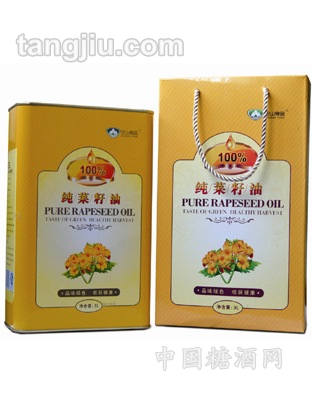 巴山牌纯菜籽油3L罐装