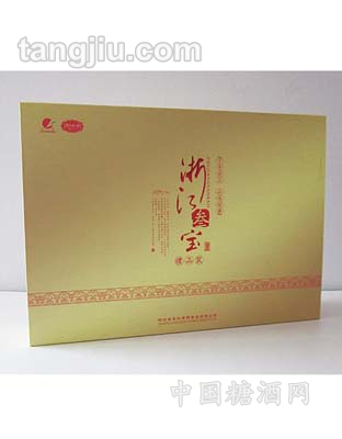 浙江三宝黄色礼盒装
