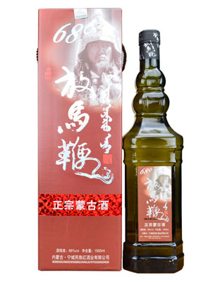 内蒙古特产闷倒驴酒草原放马鞭狩猎酒1500mL68度国产白
