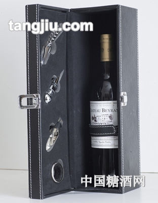 红酒单只真皮礼盒