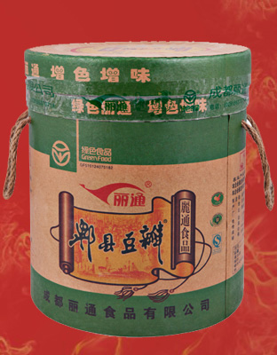 丽通郫县豆瓣红油型（纸桶）20kg/桶