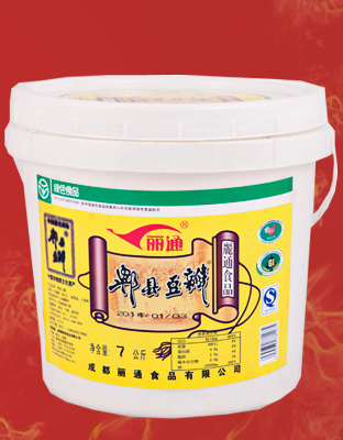 丽通郫县豆瓣红油型（新桶）6kg/桶