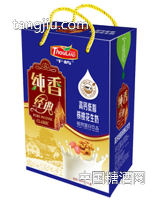 千屿纯香经典高钙低脂核桃花生奶