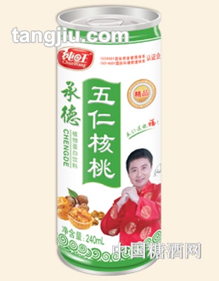 纯旺五仁核桃240ml