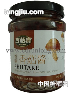 百菇宴蘑菇酱之香辣香菇酱175g