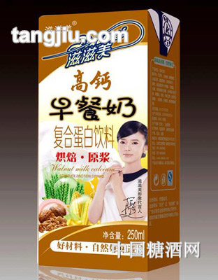 滋滋美高钙早餐奶250ml