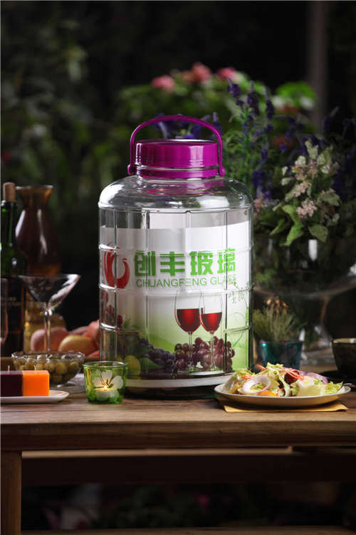 供应方格梅酒瓶无铅泡酒瓶泡菜瓶杨梅瓶酵素瓶