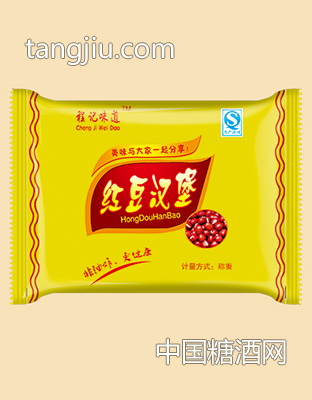 程记味道红豆汉堡黄袋
