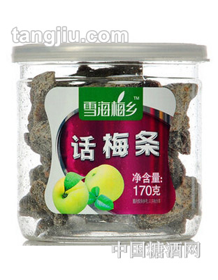 雪海梅乡话梅条170g