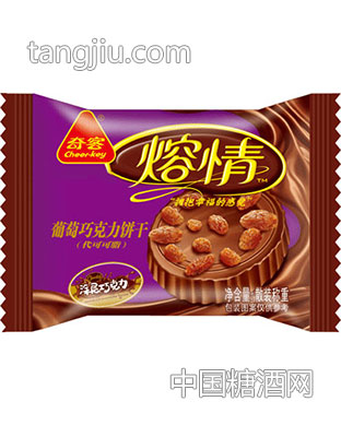 片熔情葡萄巧克力饼干