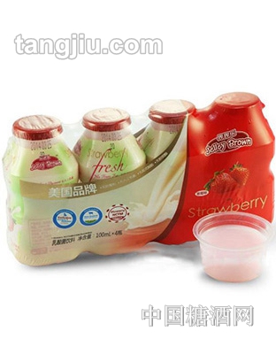 界界乐乳酸菌饮料（草莓）100ml-4瓶