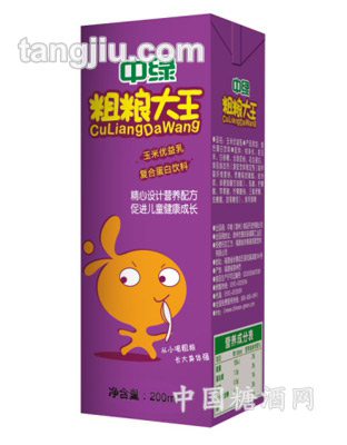 中绿粗粮大王玉米优益乳200ml