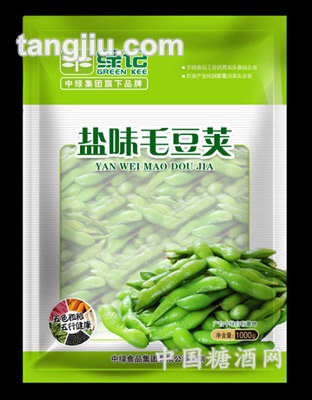 绿记速冻蔬菜盐味毛豆荚1kg