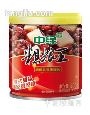 中绿粗粮王蒟蒻红豆粥罐头200g