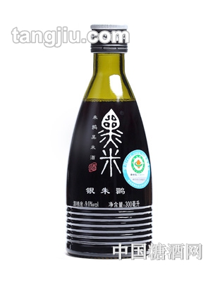 银朱鹮黑米酒半甜9度300ml