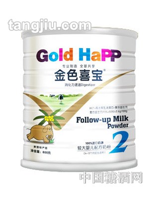 金色喜宝较大配方奶粉2段800g